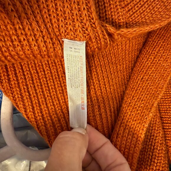 Free People Beach Orchid Convertible Sweater Tank Top in Rust Orange - Picture 9 of 9